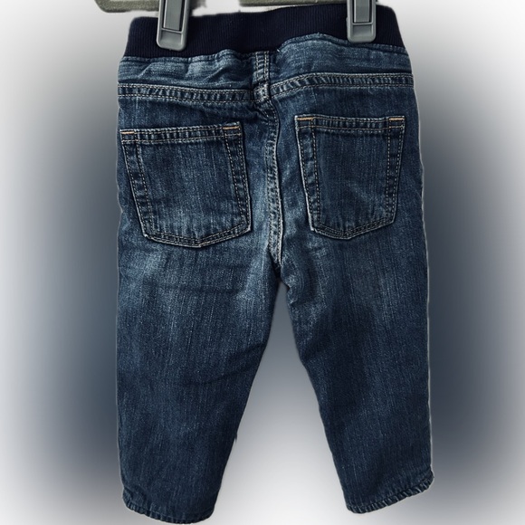 EUC Gap fleece lined jeans 12-18 months - Picture 2 of 4